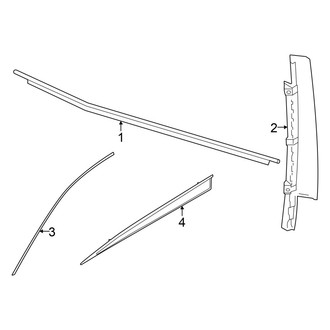 Audi OE - Front Door - Exterior Trim