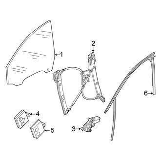 Audi OE - Front Door - Glass & Hardware
