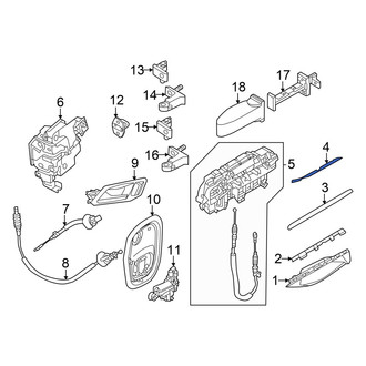 Audi OE - Front Right Exterior Door Handle Gasket