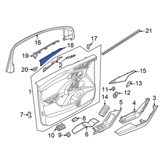 Audi OE - Front Left Door Trim Molding