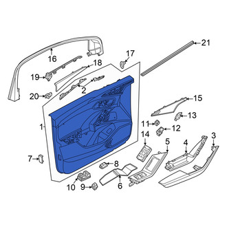 Audi OE - Front Left Inner Door Interior Trim Panel