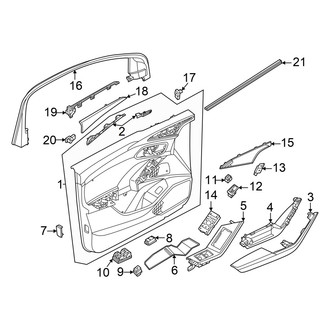 Audi OE - Front Door - Interior Trim