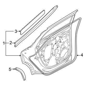 Audi OE - Rear Door - Door & Components