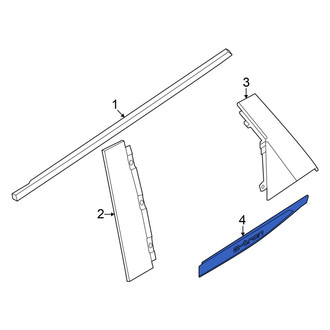 Audi OE - Rear Left Door Molding