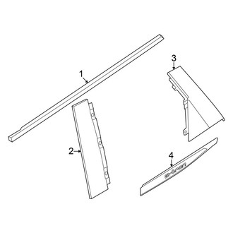 Audi OE - Rear Door - Exterior Trim
