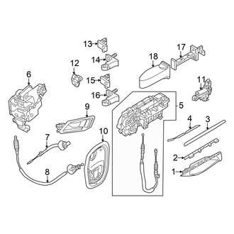 Audi OE - Rear Door - Lock & Hardware