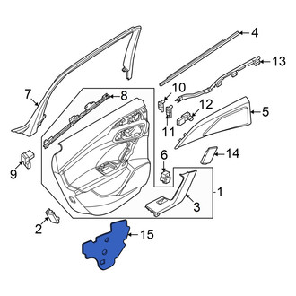 Audi OE - Rear Door Panel Insulation