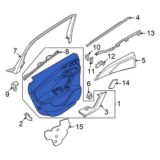 Audi OE - Front Left Inner Door Interior Trim Panel