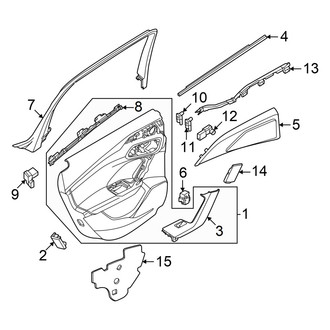 Audi OE - Rear Door - Interior Trim