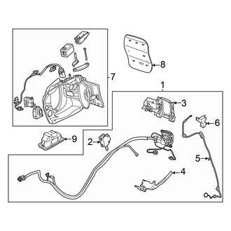 Audi OE - Quarter Panel - Electrical Components (Charge Port & Components, Right Side)
