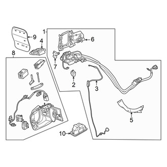 Audi OE - Quarter Panel - Electrical Components (Charge Port & Components, Left Side)