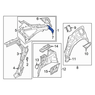 Audi OE - Rear Left Quarter Panel Extension