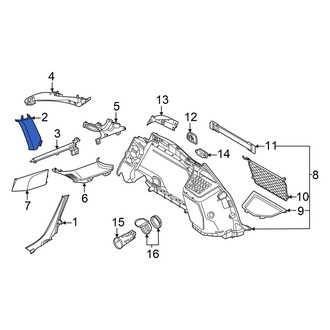 Audi OE - Right Lower Body C-Pillar Trim Panel