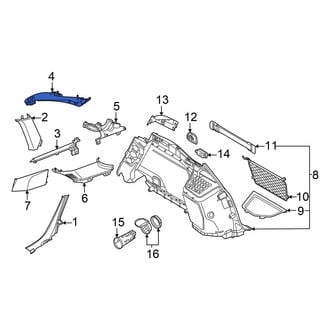Audi OE - Rear Left Roof Opening Trim