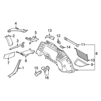 Audi OE - Quarter Panel - Interior Trim