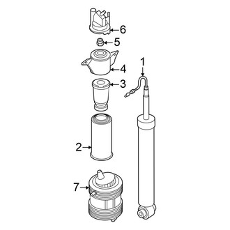 Audi OE - Rear Suspension - Shocks & Components (Air Suspension), (Premium / Premium Plus / Prestige)