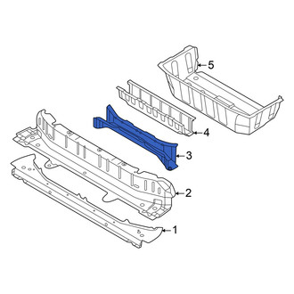 Audi OE - Rear Center Floor Pan Crossmember