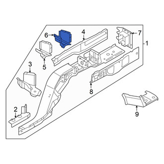 Audi OE - Rear Left Frame Side Member Brace