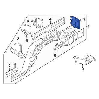 Audi OE - Rear Left Frame Rail End
