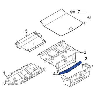 Audi OE - Rear Liftgate Trim Scuff Plate