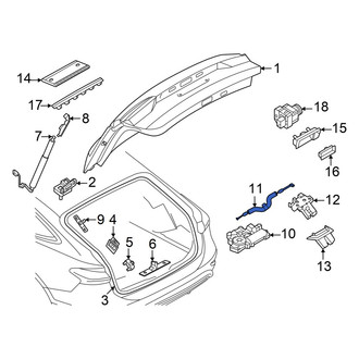 Audi OE - Rear Liftgate Latch Control Rod