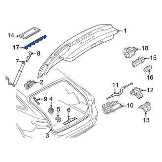 Audi OE - Rear Liftgate Trim Seal