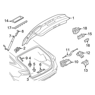 Audi OE - Lift Gate - Gate & Hardware