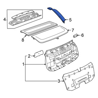 Audi OE - Rear Left Liftgate Trim