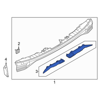 Audi OE - Rear Center Tail Light Cover