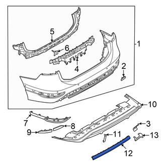 Audi OE - Front Right Inner Bumper Trim