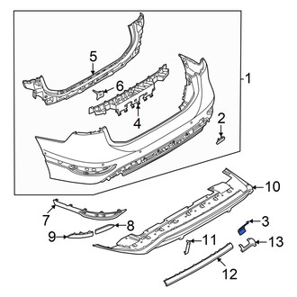 Audi OE - Rear Lower Tow Eye Cap