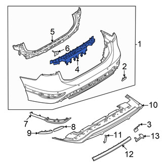 Audi OE - Front Bumper Impact Absorber