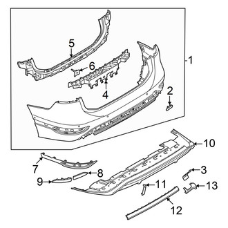 Audi OE - Rear Bumper - Bumper & Components (Cover and Components)