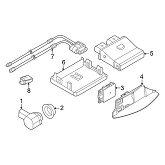 Audi OE - Rear Bumper - Electrical Components