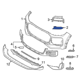 Audi OE - Front Upper Center Bumper Trim
