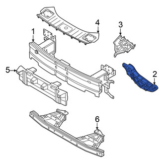 Audi OE - Right Bumper Impact Bar Bracket