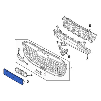 Audi OE - Front License Plate Bracket