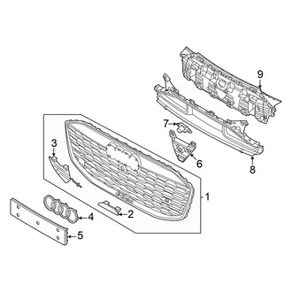Audi OE - Front Bumper & Grille - Grille & Components (Premium / Premium Plus / Prestige)