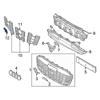 Audi OE - Front Lower Grille Molding