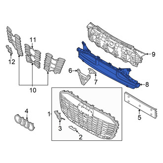 Audi OE - Front Right Lower Grille