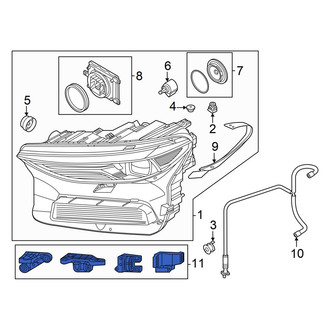 Audi OE - Left Headlight Bracket