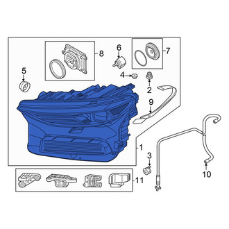 Audi OE - Front Left Headlight Assembly