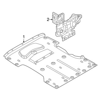 Audi OE - Radiator Support - Splash Shields