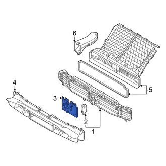 Audi OE - Cruise Control Distance Sensor Bracket