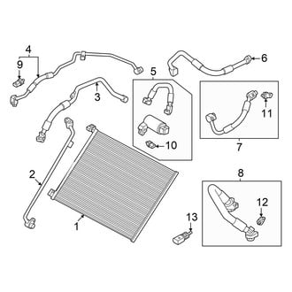 Audi OE - Air Conditioner & Heater - Condenser (Condenser and Front Lines)