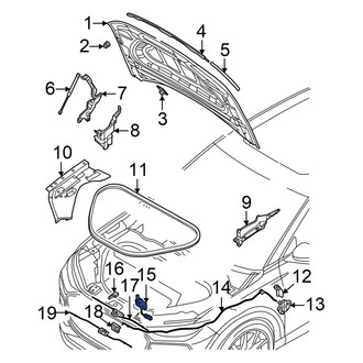 Audi OE - Front Hood Latch