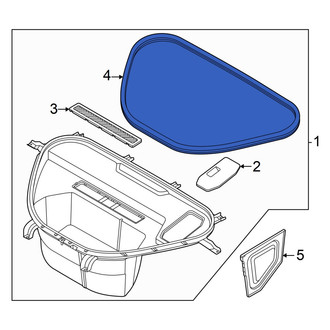 Audi OE - Front Deck Lid Seal