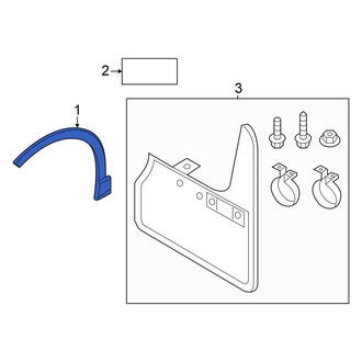 Audi OE - Front Left Wheel Arch Molding
