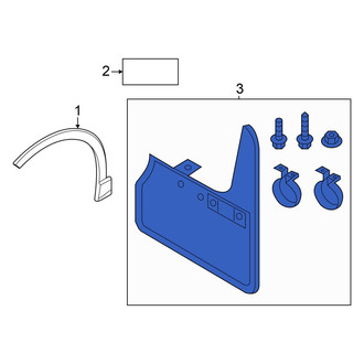 Audi OE - Front Mud Flap Kit