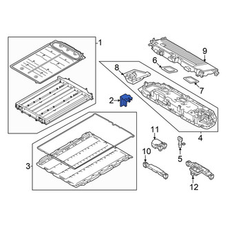 Audi OE - Drive Motor Battery Compartment Bracket